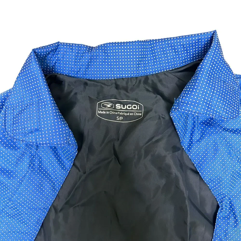 Sugoi S Blue Crop Bike Cycle Rain Lightweight Long Sleeve Magnet‎ Jacket